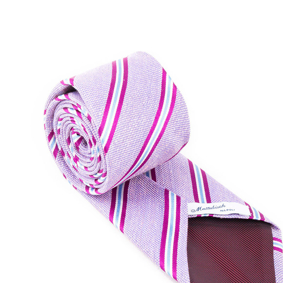 Mattabisch Tie Men Dark Magenta - Picture 3 of 4